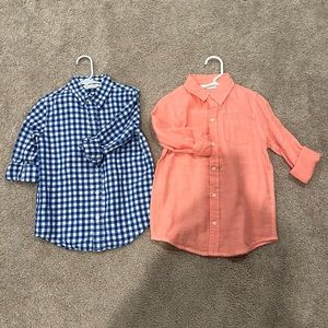 Janie & Jack Size 5 Oxford Shirts, each worn once (Get Both)